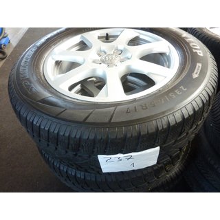 17 Zoll Audi-Alufelgen mit Dunlop Winterreifen 235/65 17