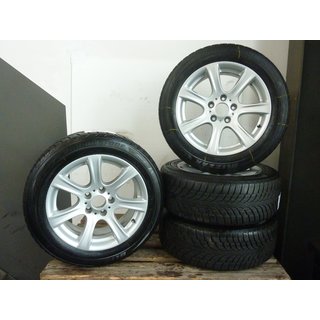 17 Zoll BMW-Alufelgen mit Bridgestone Winterreifen 225/55 17